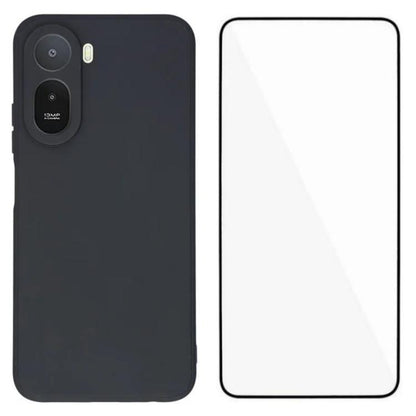 WANLONFENG Square Edge Soft TPU Phone Case with Screen Protector, For Redmi A7 Pro 171mm / Poco C85x 5G, For Redmi Turbo 5 Max / Poco X8 Pro Max 5G, For Redmi Turbo 5 5G / Poco X8 Pro 5G, For Redmi Note 15 Pro+ 5G Global 163.3mm                        ...