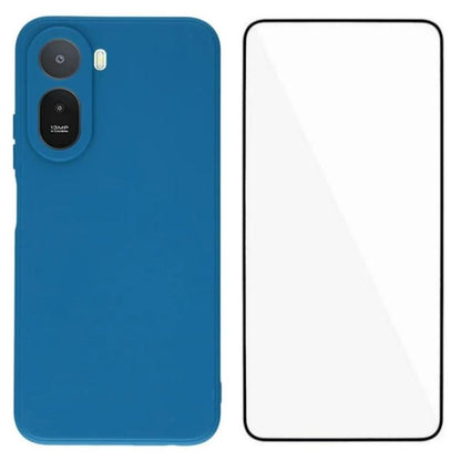 WANLONFENG Square Edge Soft TPU Phone Case with Screen Protector, For Redmi A7 Pro 171mm / Poco C85x 5G, For Redmi Turbo 5 Max / Poco X8 Pro Max 5G, For Redmi Turbo 5 5G / Poco X8 Pro 5G, For Redmi Note 15 Pro+ 5G Global 163.3mm                        ...