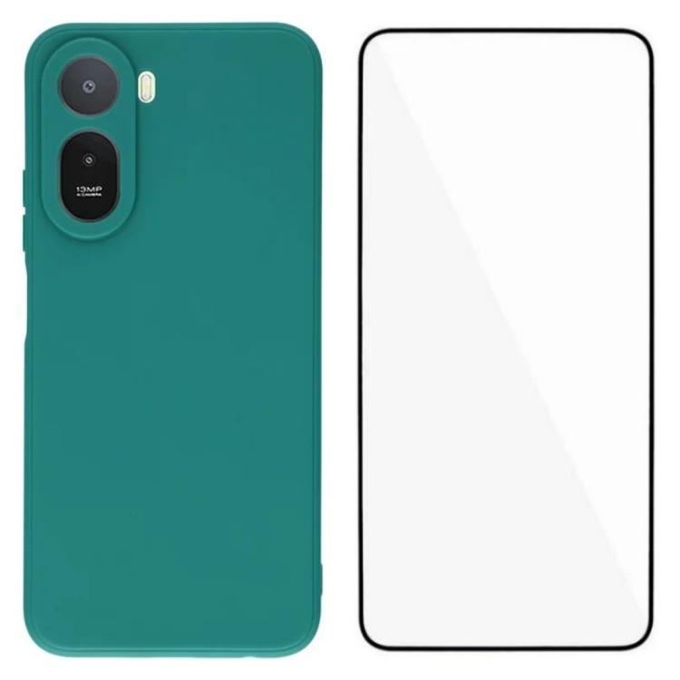 WANLONFENG Square Edge Soft TPU Phone Case with Screen Protector, For Redmi A7 Pro 171mm / Poco C85x 5G, For Redmi Turbo 5 Max / Poco X8 Pro Max 5G, For Redmi Turbo 5 5G / Poco X8 Pro 5G, For Redmi Note 15 Pro+ 5G Global 163.3mm                        ...