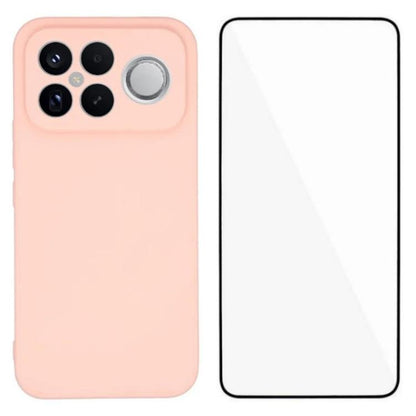 WANLONFENG Square Edge Soft TPU Phone Case with Screen Protector, For Redmi A7 Pro 171mm / Poco C85x 5G, For Redmi Turbo 5 Max / Poco X8 Pro Max 5G, For Redmi Turbo 5 5G / Poco X8 Pro 5G, For Redmi Note 15 Pro+ 5G Global 163.3mm                        ...