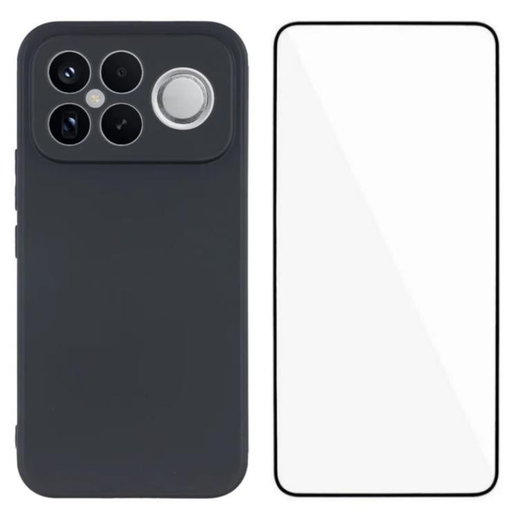 WANLONFENG Square Edge Soft TPU Phone Case with Screen Protector, For Redmi A7 Pro 171mm / Poco C85x 5G, For Redmi Turbo 5 Max / Poco X8 Pro Max 5G, For Redmi Turbo 5 5G / Poco X8 Pro 5G, For Redmi Note 15 Pro+ 5G Global 163.3mm                        ...
