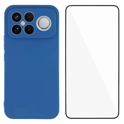 WANLONFENG Square Edge Soft TPU Phone Case with Screen Protector, For Redmi A7 Pro 171mm / Poco C85x 5G, For Redmi Turbo 5 Max / Poco X8 Pro Max 5G, For Redmi Turbo 5 5G / Poco X8 Pro 5G, For Redmi Note 15 Pro+ 5G Global 163.3mm                        ...
