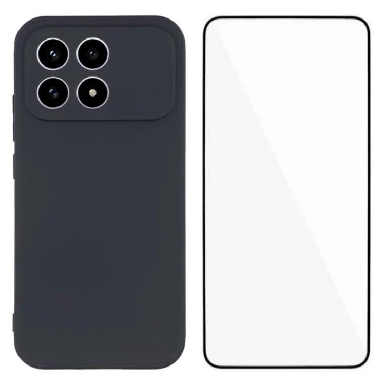 WANLONFENG Square Edge Soft TPU Phone Case with Screen Protector, For Redmi A7 Pro 171mm / Poco C85x 5G, For Redmi Turbo 5 Max / Poco X8 Pro Max 5G, For Redmi Turbo 5 5G / Poco X8 Pro 5G, For Redmi Note 15 Pro+ 5G Global 163.3mm                        ...