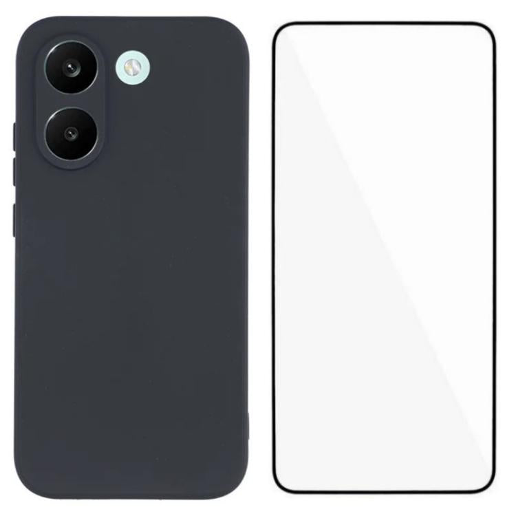 WANLONFENG Square Edge Soft TPU Phone Case with Screen Protector, For Redmi A7 Pro 171mm / Poco C85x 5G, For Redmi Turbo 5 Max / Poco X8 Pro Max 5G, For Redmi Turbo 5 5G / Poco X8 Pro 5G, For Redmi Note 15 Pro+ 5G Global 163.3mm                        ...