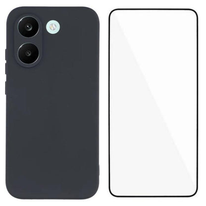 WANLONFENG Square Edge Soft TPU Phone Case with Screen Protector, For Redmi A7 Pro 171mm / Poco C85x 5G, For Redmi Turbo 5 Max / Poco X8 Pro Max 5G, For Redmi Turbo 5 5G / Poco X8 Pro 5G, For Redmi Note 15 Pro+ 5G Global 163.3mm                        ...