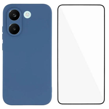 WANLONFENG Square Edge Soft TPU Phone Case with Screen Protector, For Redmi A7 Pro 171mm / Poco C85x 5G, For Redmi Turbo 5 Max / Poco X8 Pro Max 5G, For Redmi Turbo 5 5G / Poco X8 Pro 5G, For Redmi Note 15 Pro+ 5G Global 163.3mm                        ...
