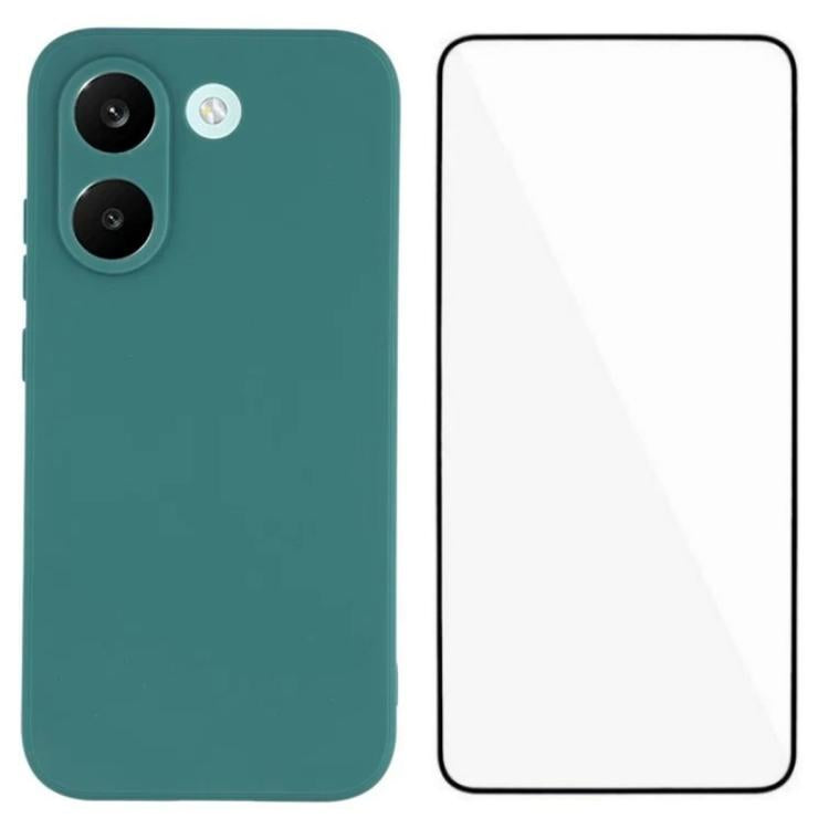 WANLONFENG Square Edge Soft TPU Phone Case with Screen Protector, For Redmi A7 Pro 171mm / Poco C85x 5G, For Redmi Turbo 5 Max / Poco X8 Pro Max 5G, For Redmi Turbo 5 5G / Poco X8 Pro 5G, For Redmi Note 15 Pro+ 5G Global 163.3mm                        ...