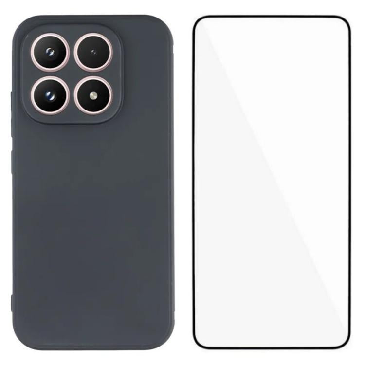 WANLONFENG Square Edge Soft TPU Phone Case with Screen Protector, For Redmi A7 Pro 171mm / Poco C85x 5G, For Redmi Turbo 5 Max / Poco X8 Pro Max 5G, For Redmi Turbo 5 5G / Poco X8 Pro 5G, For Redmi Note 15 Pro+ 5G Global 163.3mm                        ...