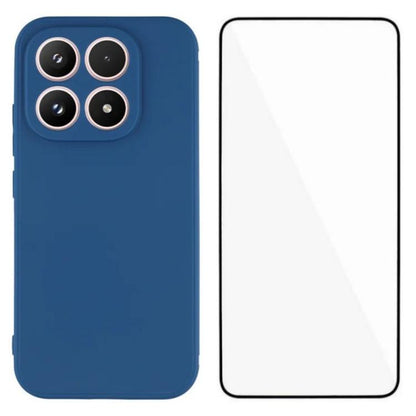 WANLONFENG Square Edge Soft TPU Phone Case with Screen Protector, For Redmi A7 Pro 171mm / Poco C85x 5G, For Redmi Turbo 5 Max / Poco X8 Pro Max 5G, For Redmi Turbo 5 5G / Poco X8 Pro 5G, For Redmi Note 15 Pro+ 5G Global 163.3mm                        ...