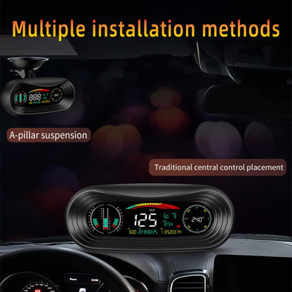 P18 GPS Car HUD Head-up Display Vehicle Speed / Voltage / Mileage, P18