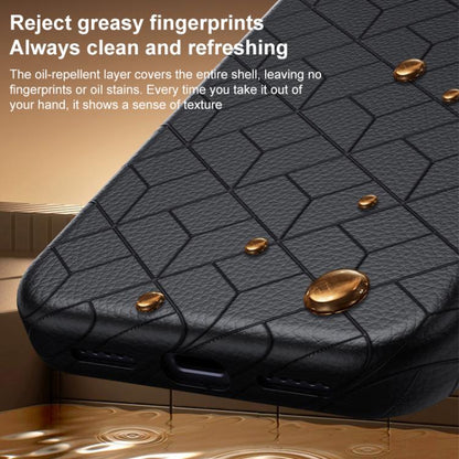 Rubik Cube Series Embossed Grid Pattern Magnetic Phone Case, For iPhone 12 Pro Max, For iPhone 12 Pro