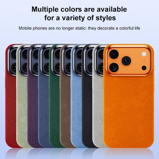 Flannel Textured Magnetic Full Coverage Phone Case, For iPhone 18 Pro / 17 Pro, For iPhone 18 Pro Max / 17 Pro Max, For iPhone 17, For iPhone Air, For iPhone 16 Pro Max, For iPhone 16 Pro, For iPhone 16 Plus, For iPhone 16, For iPhone 15 Pro Max