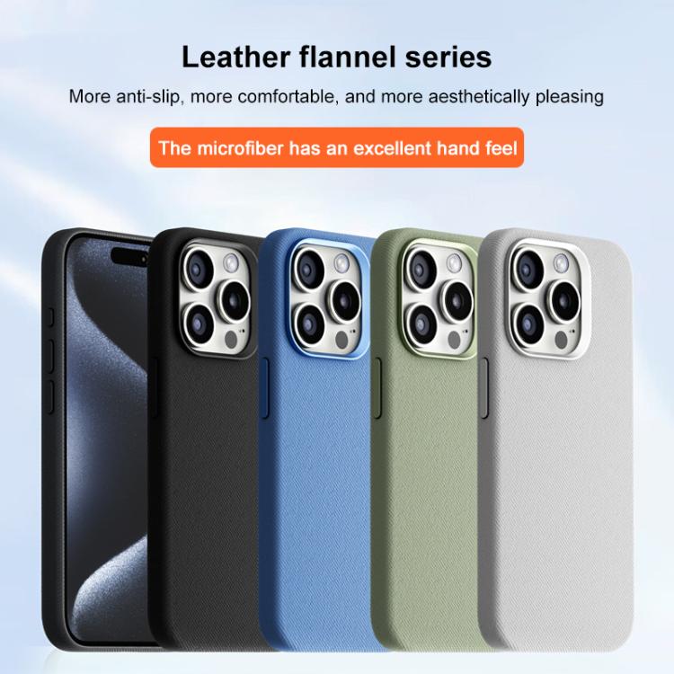 Flannel Textured Magnetic Full Coverage Phone Case, For iPhone 12 Pro Max