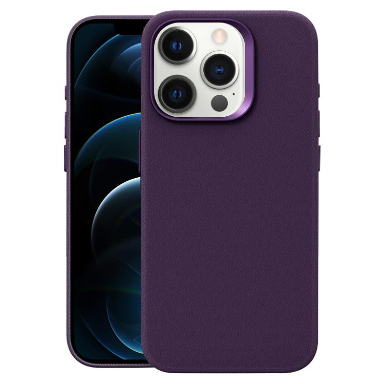 Flannel Textured Magnetic Full Coverage Phone Case, For iPhone 12 Pro Max