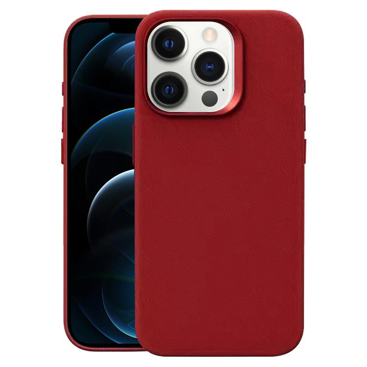 Flannel Textured Magnetic Full Coverage Phone Case, For iPhone 12 Pro Max