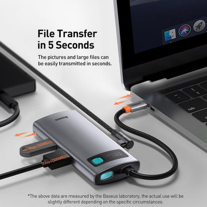 Baseus Metallic Glow Series CAHUB-CY0G 4 in 1 Multifunctional Type-C HUB Docking Station