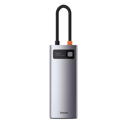 محطة إرساء Baseus Metallic Glow Series CAHUB-CX0G متعددة الوظائف 5 في 1 من النوع C
