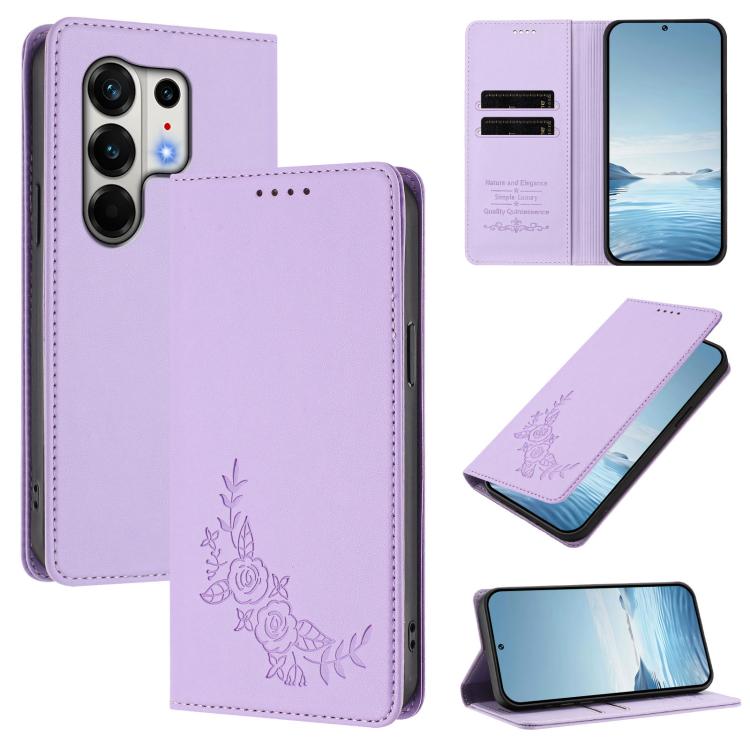 Peony Embossed Magnetic RFID Vegan Leather Phone Case, For Tecno Spark Go 5G 2025 / 40 5G, For Tecno Spark 50 / KN4, For Tecno Camon 50 Pro 4G, For Tecno Camon 50 4G, For Tecno Spark Go 3, For Tenco Pova Slim 5G / Spark Slim 5G, For Tecno Spark 40C    ...