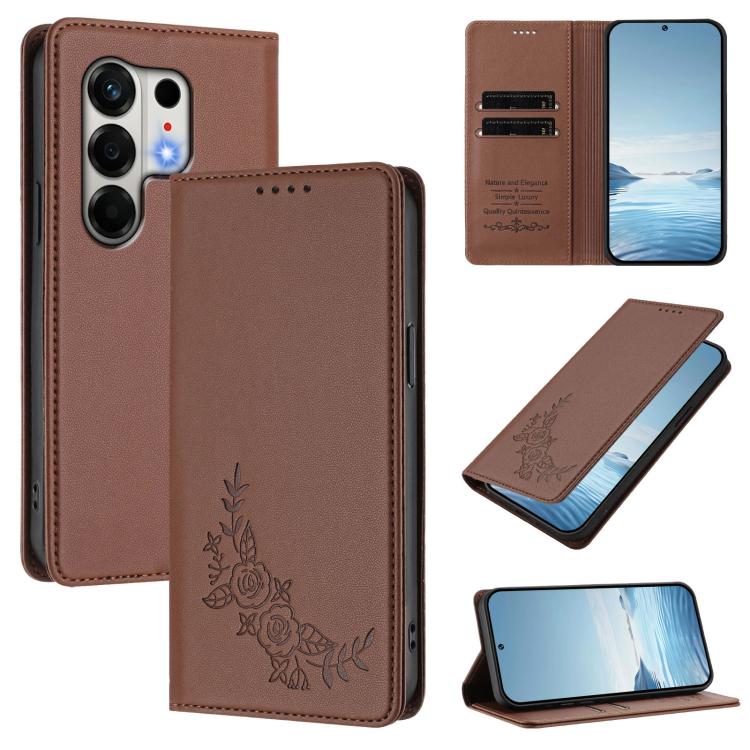 Peony Embossed Magnetic RFID Vegan Leather Phone Case, For Tecno Spark Go 5G 2025 / 40 5G, For Tecno Spark 50 / KN4, For Tecno Camon 50 Pro 4G, For Tecno Camon 50 4G, For Tecno Spark Go 3, For Tenco Pova Slim 5G / Spark Slim 5G, For Tecno Spark 40C    ...