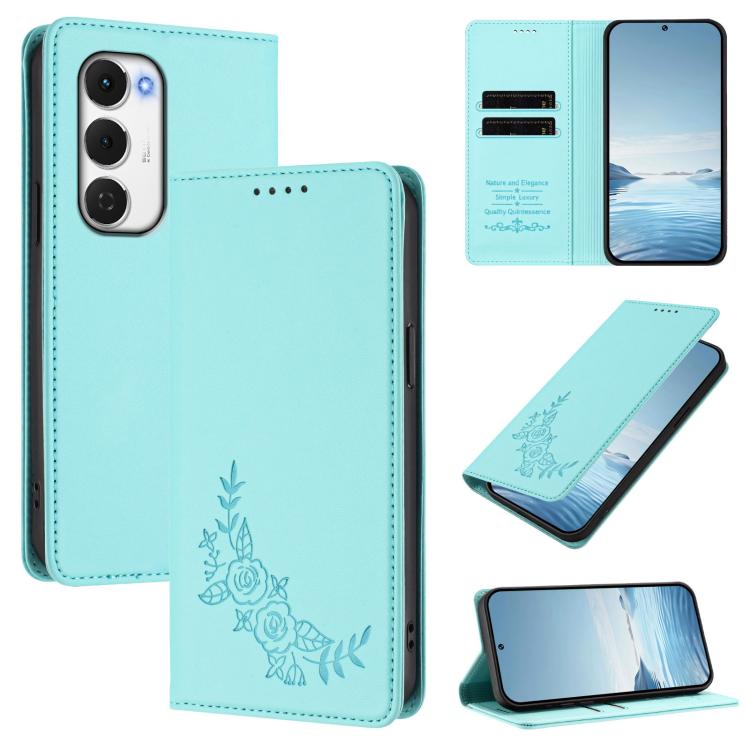 Peony Embossed Magnetic RFID Vegan Leather Phone Case, For Tecno Spark 40 Pro+ 4G, For Tecno Spark 40 Pro 4G, For Tecno Spark 40 4G, For Tecno Pova 7 Ultra 5G, For Tecno Spark Go 1 / Go 1S / Pop 9, For Tecno Camon 40 Pro 4G, For Tecno Camon 40 Premier ...