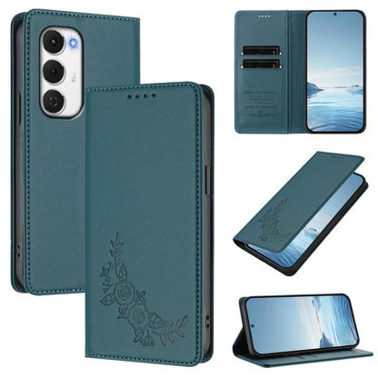Peony Embossed Magnetic RFID Vegan Leather Phone Case, For Tecno Spark 40 Pro+ 4G, For Tecno Spark 40 Pro 4G, For Tecno Spark 40 4G, For Tecno Pova 7 Ultra 5G, For Tecno Spark Go 1 / Go 1S / Pop 9, For Tecno Camon 40 Pro 4G, For Tecno Camon 40 Premier ...
