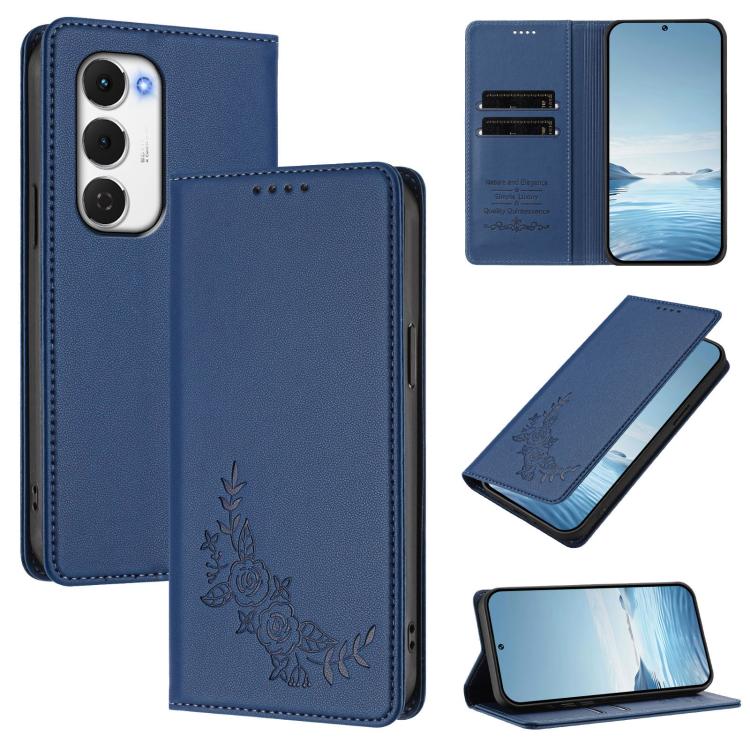 Peony Embossed Magnetic RFID Vegan Leather Phone Case, For Tecno Spark 40 Pro+ 4G, For Tecno Spark 40 Pro 4G, For Tecno Spark 40 4G, For Tecno Pova 7 Ultra 5G, For Tecno Spark Go 1 / Go 1S / Pop 9, For Tecno Camon 40 Pro 4G, For Tecno Camon 40 Premier ...