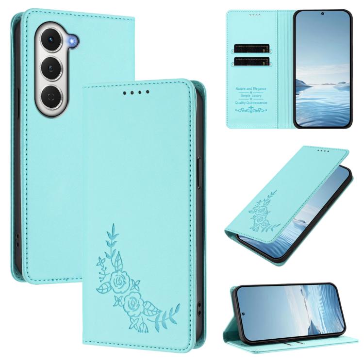 Peony Embossed Magnetic RFID Vegan Leather Phone Case, For Tecno Spark 40 Pro+ 4G, For Tecno Spark 40 Pro 4G, For Tecno Spark 40 4G, For Tecno Pova 7 Ultra 5G, For Tecno Spark Go 1 / Go 1S / Pop 9, For Tecno Camon 40 Pro 4G, For Tecno Camon 40 Premier ...