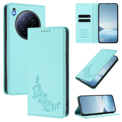 Peony Embossed Magnetic RFID Vegan Leather Phone Case, For Tecno Spark 40 Pro+ 4G, For Tecno Spark 40 Pro 4G, For Tecno Spark 40 4G, For Tecno Pova 7 Ultra 5G, For Tecno Spark Go 1 / Go 1S / Pop 9, For Tecno Camon 40 Pro 4G, For Tecno Camon 40 Premier ...