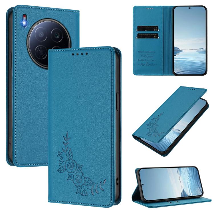 Peony Embossed Magnetic RFID Vegan Leather Phone Case, For Tecno Spark 40 Pro+ 4G, For Tecno Spark 40 Pro 4G, For Tecno Spark 40 4G, For Tecno Pova 7 Ultra 5G, For Tecno Spark Go 1 / Go 1S / Pop 9, For Tecno Camon 40 Pro 4G, For Tecno Camon 40 Premier ...