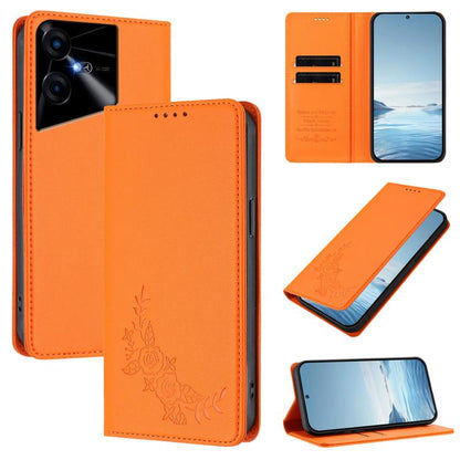 Peony Embossed Magnetic RFID Vegan Leather Phone Case, For Tecno Camon 30 Pro 5G, For Tecno Camon 30 Premier, For Tecno Camon 30 4G / 5G, For Tecno Spark 20 Pro+ 4G, For Tecno Pova 5 Pro, For Tecno Pova Neo 3, For Tecno Pova 5                          ...