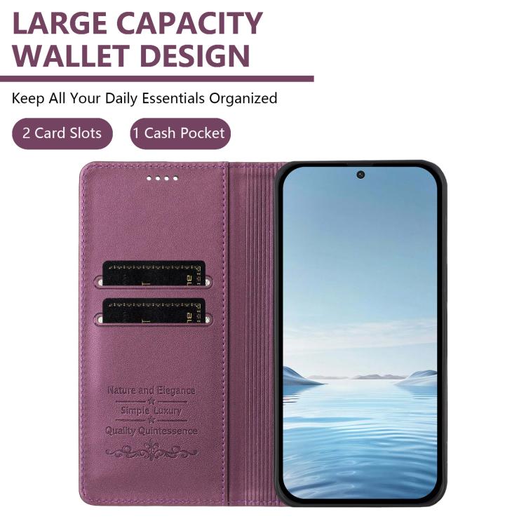 Peony Embossed Magnetic RFID Vegan Leather Phone Case, For Tecno Camon 20 4G / 20 Pro 4G, For Tecno Spark 10 5G, For Tecno Spark 10C / 10 4G, For Tecno Spark 10 Pro 4G / K17 4G