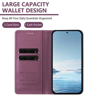 Peony Embossed Magnetic RFID Vegan Leather Phone Case, For Tecno Camon 20 4G / 20 Pro 4G, For Tecno Spark 10 5G, For Tecno Spark 10C / 10 4G, For Tecno Spark 10 Pro 4G / K17 4G