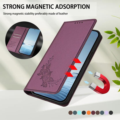 Peony Embossed Magnetic RFID Vegan Leather Phone Case, For Tecno Camon 20 4G / 20 Pro 4G, For Tecno Spark 10 5G, For Tecno Spark 10C / 10 4G, For Tecno Spark 10 Pro 4G / K17 4G