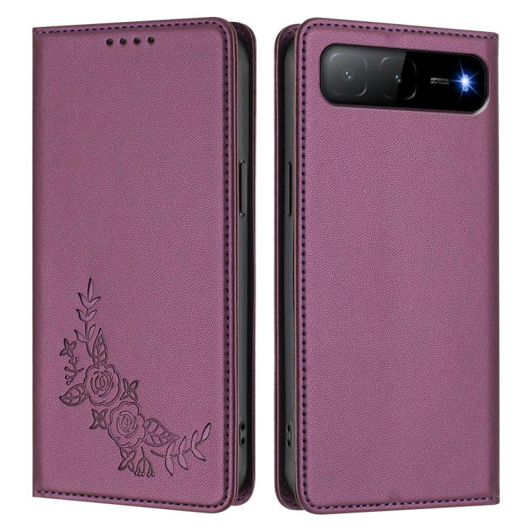 Peony Embossed Magnetic RFID Vegan Leather Phone Case, For Tecno Spark Go 5G 2025 / 40 5G, For Tecno Spark 50 / KN4, For Tecno Camon 50 Pro 4G, For Tecno Camon 50 4G, For Tecno Spark Go 3, For Tenco Pova Slim 5G / Spark Slim 5G, For Tecno Spark 40C    ...