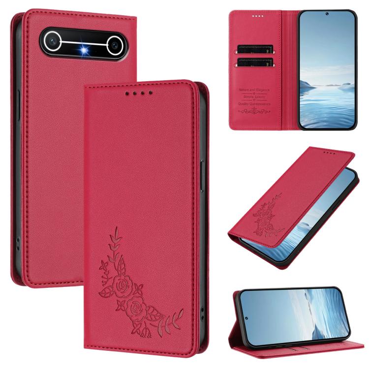 Peony Embossed Magnetic RFID Vegan Leather Phone Case, For Tecno Spark Go 5G 2025 / 40 5G, For Tecno Spark 50 / KN4, For Tecno Camon 50 Pro 4G, For Tecno Camon 50 4G, For Tecno Spark Go 3, For Tenco Pova Slim 5G / Spark Slim 5G, For Tecno Spark 40C    ...