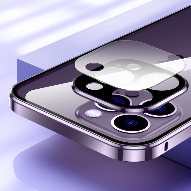 Magnetic Double-buckle HD Tempered Glass Phone Case, For iPhone 17 Pro Max, For iPhone 17 Pro