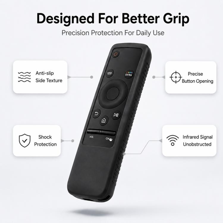 XDcase Coque de protection antichoc en silicone souple, pour télécommande Samsung TV série BN59