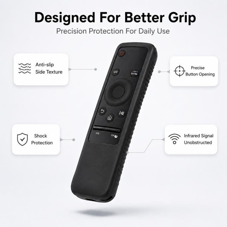 XDcase Coque de protection antichoc en silicone souple, pour télécommande Samsung TV série BN59