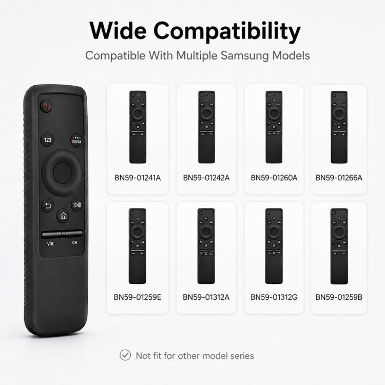 XDcase Coque de protection antichoc en silicone souple, pour télécommande Samsung TV série BN59