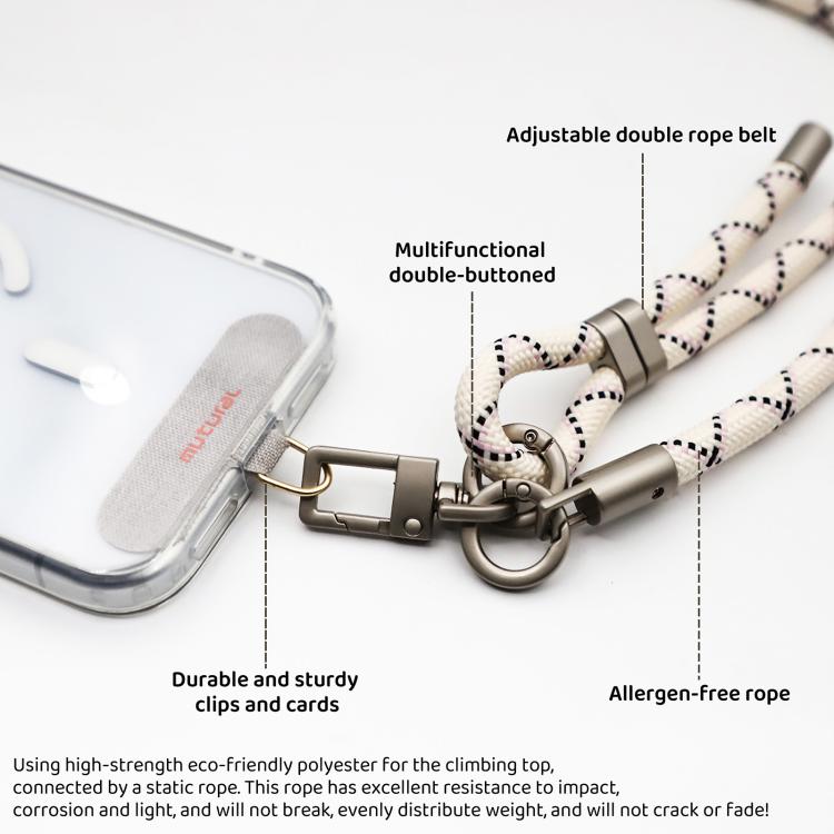Mutural Elegant Series Crossbody Phone Long Short Dual-purpose Lanyard