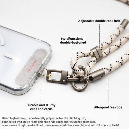 Mutural Elegant Series Crossbody Phone Long Short Dual-purpose Lanyard