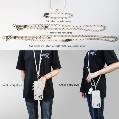 Mutural Elegant Series Crossbody Phone Long Short Dual-purpose Lanyard