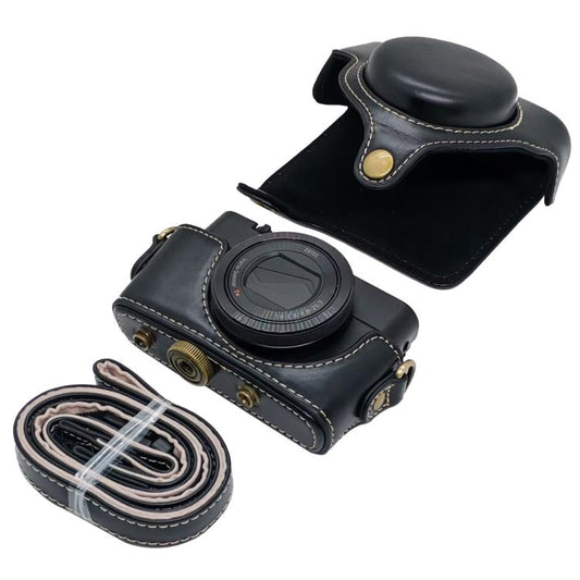 Vollformat Retro Kunstleder Kameratasche mit Riemen, Für Sony RX100 M7 / RX100 VII
