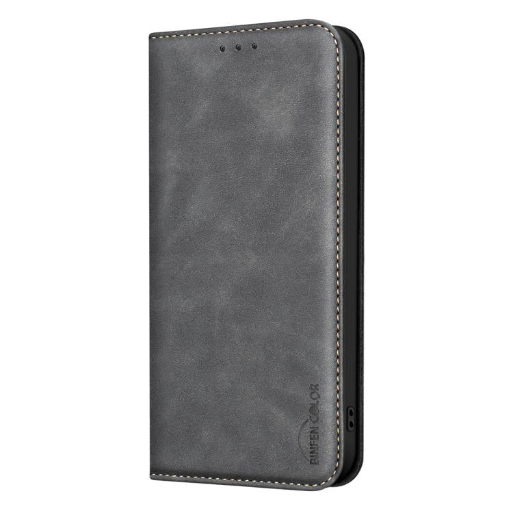 BINFEN COLOR Calfskin Texture Magnetic RFID Vegan Leather Phone Case, For Redmi Note 13 Pro 5G, For Xiaomi 13T / Redmi K60 Ultra, For Redmi Note 12 4G Global