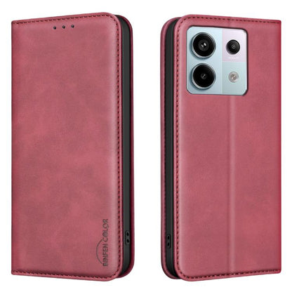 BINFEN COLOR Calfskin Texture Magnetic RFID Vegan Leather Phone Case, For Redmi Note 13 Pro 5G, For Xiaomi 13T / Redmi K60 Ultra, For Redmi Note 12 4G Global