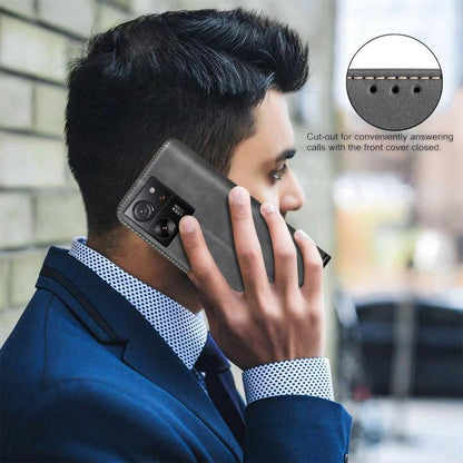 BINFEN COLOR Calfskin Texture Magnetic RFID Vegan Leather Phone Case, For Xiaomi 13T / Redmi K60 Ultra, For Redmi Note 12 4G Global