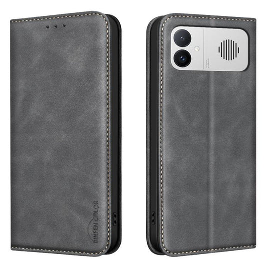 BINFEN COLOR Calfskin Texture Magnetic RFID Vegan Leather Phone Case, For Redmi K90 Max 5G, For Redmi A7 Pro 171mm, For Redmi Turbo 5 Max 5G, For Redmi Turbo 5 5G, For Redmi Note 15 Pro+ 5G Global 163.3, For Redmi Note 15 Global 164mm
