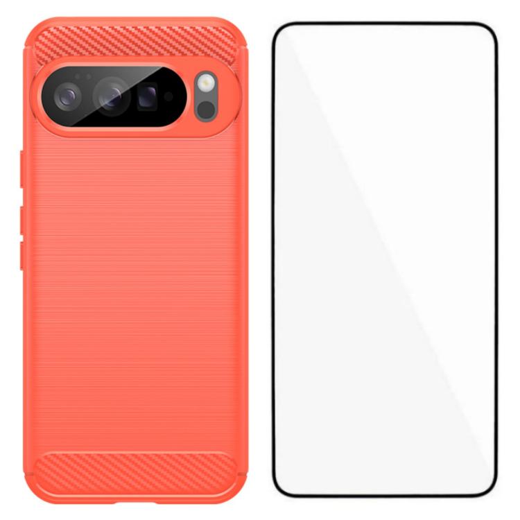 WANLONFENG Brushed Texture Shockproof TPU Phone Case with Screen Film, For Google Pixel 10a, For Google Pixel 10 Pro XL, For Google Pixel 10 Pro, For Google Pixel 10, For Google Pixel 9a, For Google Pixel 9 Pro XL, For Google Pixel 9 Pro               ...
