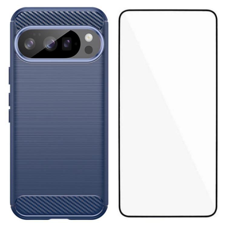 WANLONFENG Brushed Texture Shockproof TPU Phone Case with Screen Film, For Google Pixel 10a, For Google Pixel 10 Pro XL, For Google Pixel 10 Pro, For Google Pixel 10, For Google Pixel 9a, For Google Pixel 9 Pro XL, For Google Pixel 9 Pro               ...