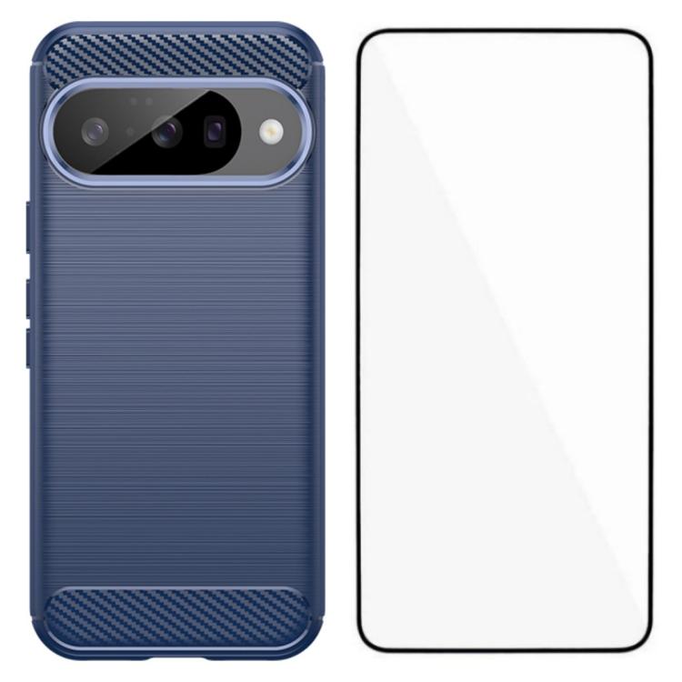 WANLONFENG Brushed Texture Shockproof TPU Phone Case with Screen Film, For Google Pixel 10a, For Google Pixel 10 Pro XL, For Google Pixel 10 Pro, For Google Pixel 10, For Google Pixel 9a, For Google Pixel 9 Pro XL, For Google Pixel 9 Pro               ...